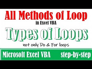 How to create loop in Excel VBA
