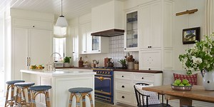 Break Out of the All-White Box with These White Kitchen Cabinet Ideas