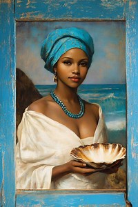 Yemaya Art Print: Yoruba Goddess, Ocean Mother, Spiritual Decor - Etsy