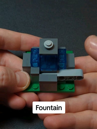 Creative Fountain LEGO Minecraft Build Tutorial