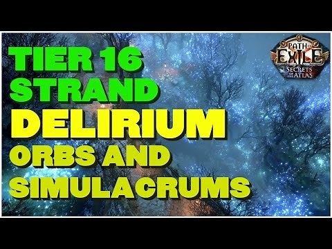 [POE 3.26] How To Farm Delirium Orbs and Simulacrums In Tier 16 Maps! Blast Through Deli Mirrors!