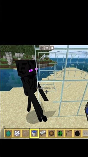 Enderman Escaped the Glass Cage?! 😱 Minecraft Experiment #minecraft