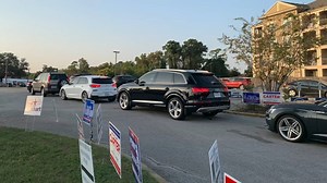 Drive-thru voting locations in Harris Co. see greater numbers than in-person voting