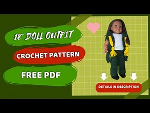 Doll Vest & Pants for the 18" doll/ FREE PDF PATTERN