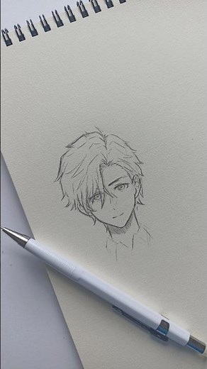 A simple way to draw men's hair that you may not know