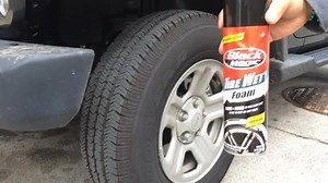 136K views · 384 reactions | In a rush? Clean and shine your tires in one step with our Foaming All-Wheel Cleaner. Watch just how easy it is to use. | Black Magic Car Care | Facebook