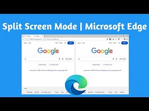 Microsoft Edge | Multitask with Split Screen Browsing | Split Screen Mode In Microsoft Edge
