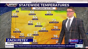 Saturday Mar 29 Evening Weather