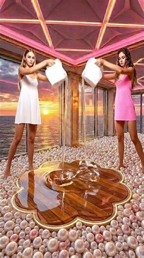 THIS FLOOR IS JUST CRAZY 😱 Infinity Star Pool Epoxy Pearls Floor