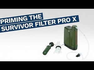 PRO X - World's First Handheld Portable Electric Survival Water Filter™ | How to prime