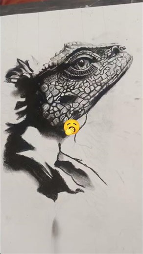 hyper realistic chameleon #drawing #art #hyperrealism #sketch #shorts #artist