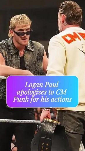 Logan Paul apologizes to CM Punk for his actions#celebrity #foryou #usa #us | Rap Legends378