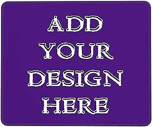 Custom Mousepad,Personalized Mousepad with Logo Photo,Design Your Own Text Customized Mouse Mat for Gaming Office Work Home,Indigo