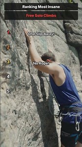 Ranking the Most Insane Free Solo Climbs #freesolo #climbing