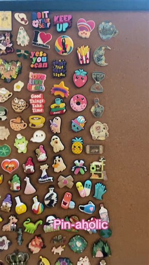 I have more lol but this is my display so far #fyp #pins #pinbadge #badges #collection