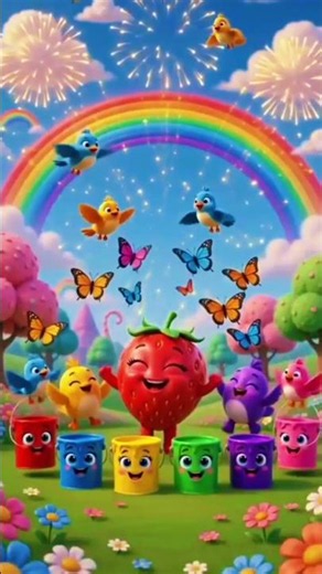 Colors Song for Kids | Learn Colors with Baby Berry | Fun Nursery Rhymes #Shorts