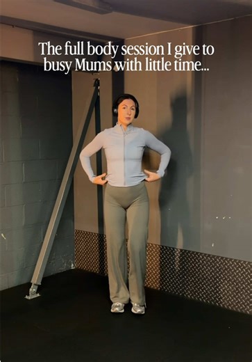 If you’re a busy Mum, want a decent strength session that’s going to tick all the boxes then save this one down 💾✅ This should take a little over 60 minutes and will hit all major muscle groups. Here’s the detail: A1 RDLS B1 wide grip row B2 z press C1 incline chest press C2 Single arm bent over row D1 sumo squat E1 single leg hip thrust F1 deadbugs Make sure you focus on progressive overloading these exercises almost every week and stay consistent! Comment below if you want more videos like th