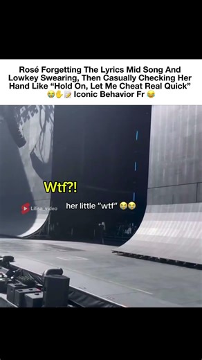 Rosé swears when she forgets the lyrics 🤣 #rosé #blackpink #블랙핑크 #로제