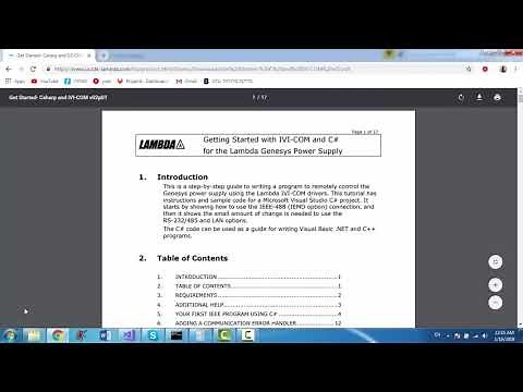 tdk lambda setup gen60-40 + code in c#