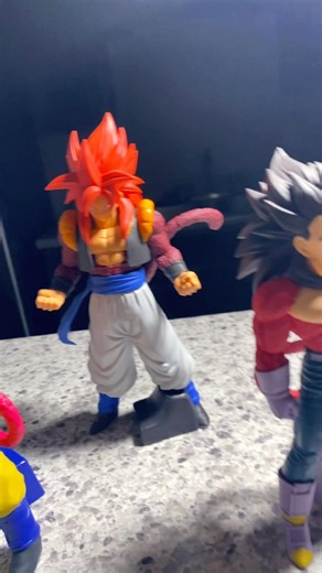 Solid Edge Works SS4 Trio‼️ Goku, Vegeta, and Gogeta‼️ #nastolgia #dragonballgt #anime #bandai