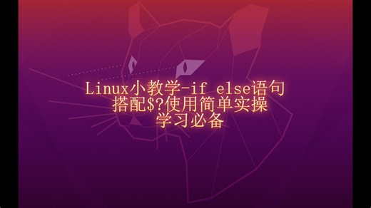 【linux从入门到入土】if-else语句配合$?使用实操，一分半看个实操小例子