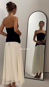 Introducing the Stella Dress, the perfect date night dress Would you choose a mini or a maxi? | Charcoal Clothing