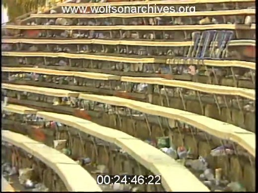 January 2, 1981: It's a dirty job, but somebody's gotta do it. WTVJ's Elliot Rodriguez reports on work crews cleaning up the stadium after Oklahoma's 18-17 victory over Florida State in the 1981 Orange Bowl. This video is from the Wolfson Archives. #orangebowl | Ghosts of the Orange Bowl