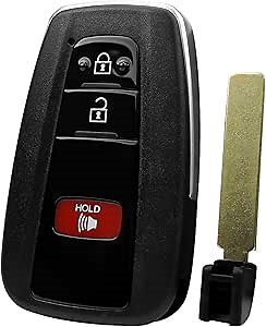 ULZOZN Keyless Entry Remote Key Fit for Toyota Prius 2016-2021, Smart Proximity Remote Control Key Replace 89904-47530 FCC ID HYQ14FBC