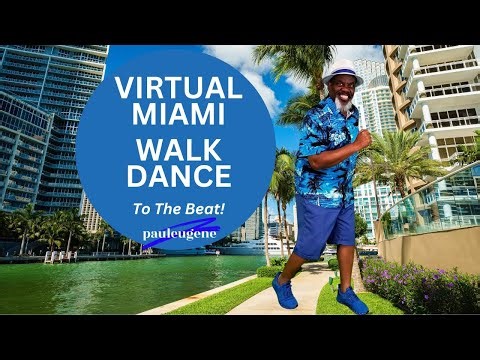 Virtual Miami Walk Dance Step To The Beat | 28 Minutes | Low Impact Workout
