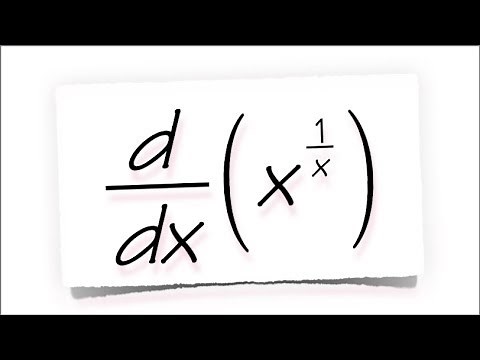 derivative of x^(1/x), calculus 1 tutorial