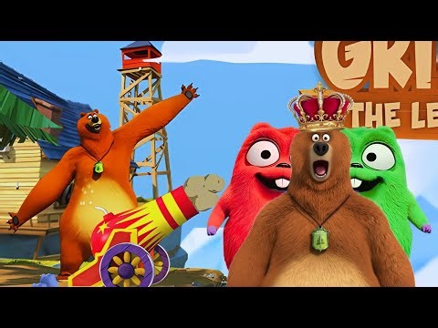 Super Fast Grizzy and the Lemmings Cannon Shoot Gameplay Full Speed Fun Ep 761