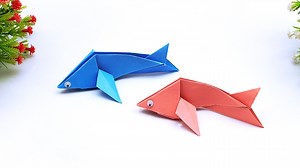 Handmade Origami Easily To Make Paper Fish At Home | DIY Fish | How to Make a Simple Paper Fish DIY #HandmadePaperFish #OrigamiFish #PaperFish | Entertaining Arts