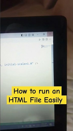 How To RUN An HTML Code Easily! 😍 #html #css #javascript #react #frontend #coding #programming