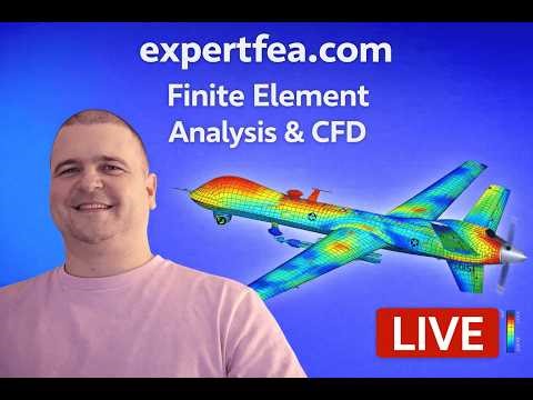 LIVE Stream 18 - FEA Simulation of UAV Drone Impacting an Office Room - ANSYS Explicit Dynamics