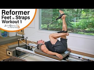 Beginner Pilates Reformer Feet in Straps Workout