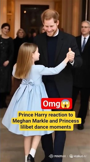 Meghan Markle reaction to Prince Harry and Princess lilibet dance #shorts #princeharry #meghanmarkle