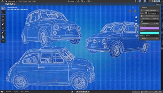 Check out Blueprint V2, a neat add-on for Blender that lets you turn your 3D models into appealing blueprints in just a few clicks. Learn more and download for free: https://80.lv/articles/create-blueprints-in-blender-with-this-free-add-on/ | 80 Level