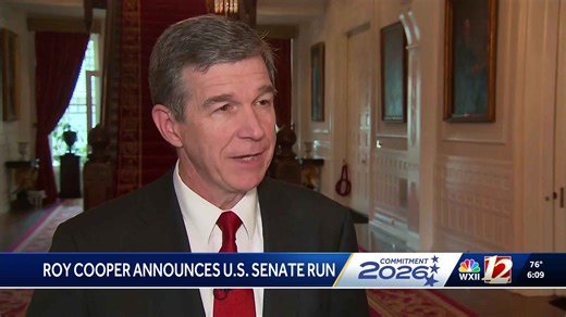 Former Gov. Roy Cooper makes first television appearance since announcing Senate run