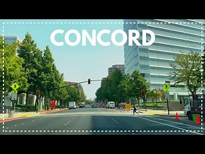 Concord California - Driving Downtown - 4K - Dash Cam ( 9/2021)