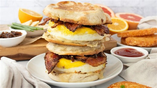 Give The McDonald's McMuffin A Gourmet Spin With Our Breakfast Sandwich Recipe
