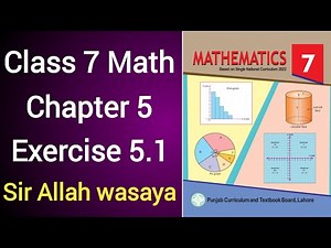 Class 7 Math New Book Chapter 5 Exercise 5.1 | Class 7 Math New Book Unit 5 Exercise 5.1