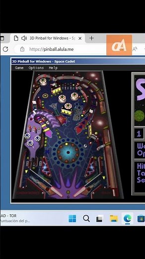 Windows Pinball in your browser #shorts