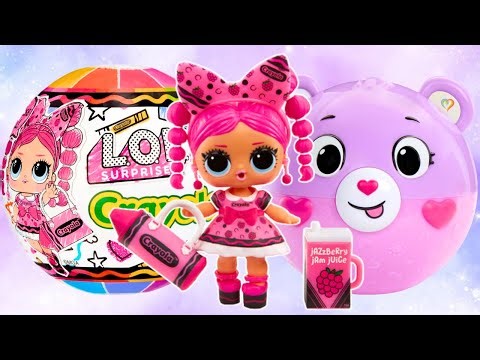 ASMR LOL Surprise Crayola Care Bears Baby Dolls ASMR #unboxing