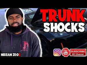 How to replace trunk shocks strut nissan 350z
