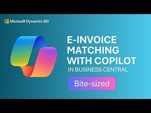 E-invoice matching with Copilot in Dynamics 365 Business Central