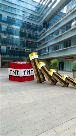 Domino Effect Minecraft Tnt👏👍👏 #dominoeffect #domino