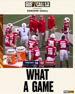 13K views · 238 reactions | It might be Week 1 but Gus Johnson is already in midseason form. Check out Gus' Call of the Game from Penn State Football's big win over the Wisconsin Badgers. (Sponsored by Samsung #GalaxyZFold3 5G) | College Football on FOX | Facebook
