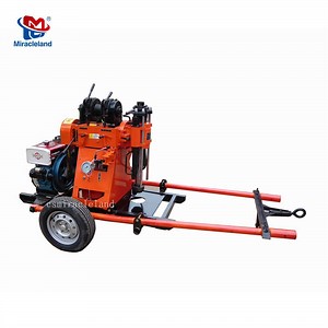 [Hot Item] Two Wheel Trailer Mounted Geotechnical Investigation/Soil Survey/Water Well Borehole Core Drilling Machine
