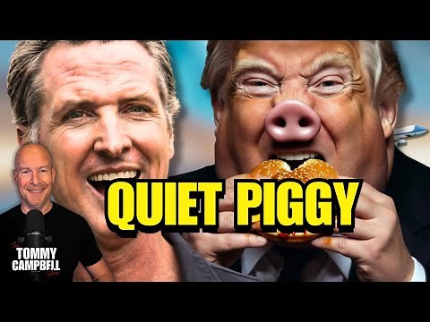 Trump’s “Quiet Piggy” Remark to Reporter — Newsom Trolls Hard