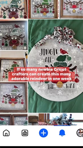 So proud of the newbie Cricut crafters that have created hundreds of adorable reindeer signs in a 1 week workshop with us. Imagine what you can do inside the DIY Decor Makers?! Doors close in 10/29 I’ll pop a 🔗in the comments 🥰 #cricutcrafts #cricutbeginner #stencilart #diydecor | Picked and Polished
